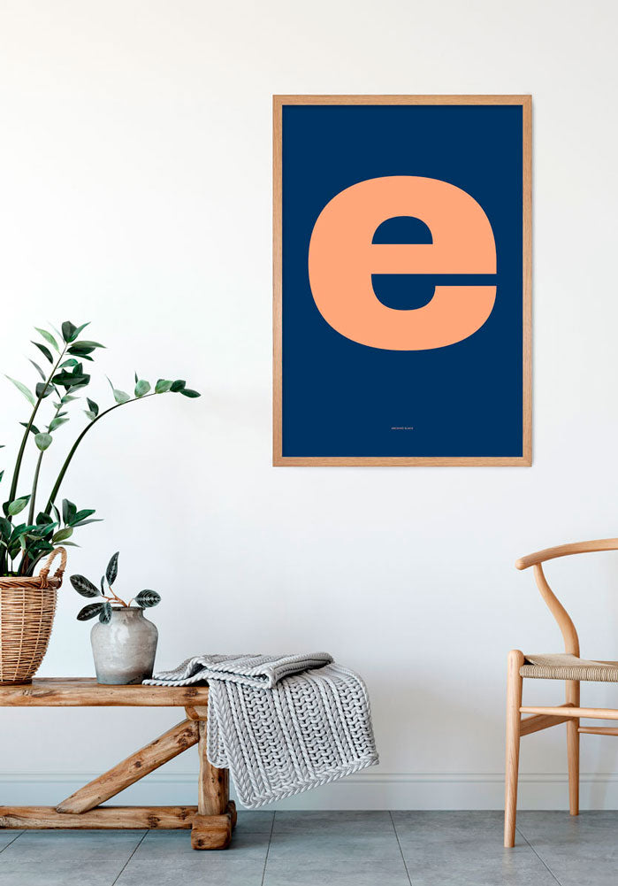 E. Design delle lettere a colori