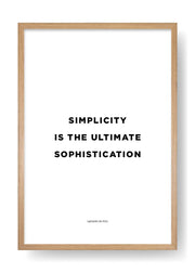 La semplicità è la massima sofisticazione