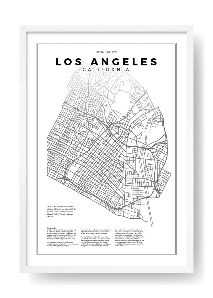 Mappa di Los Angeles