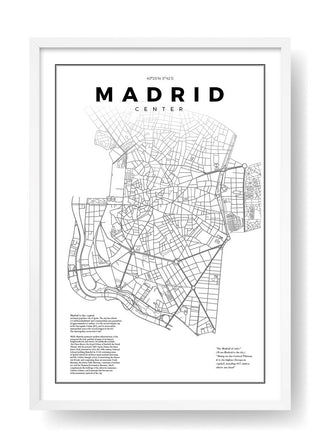 Mappa di Madrid