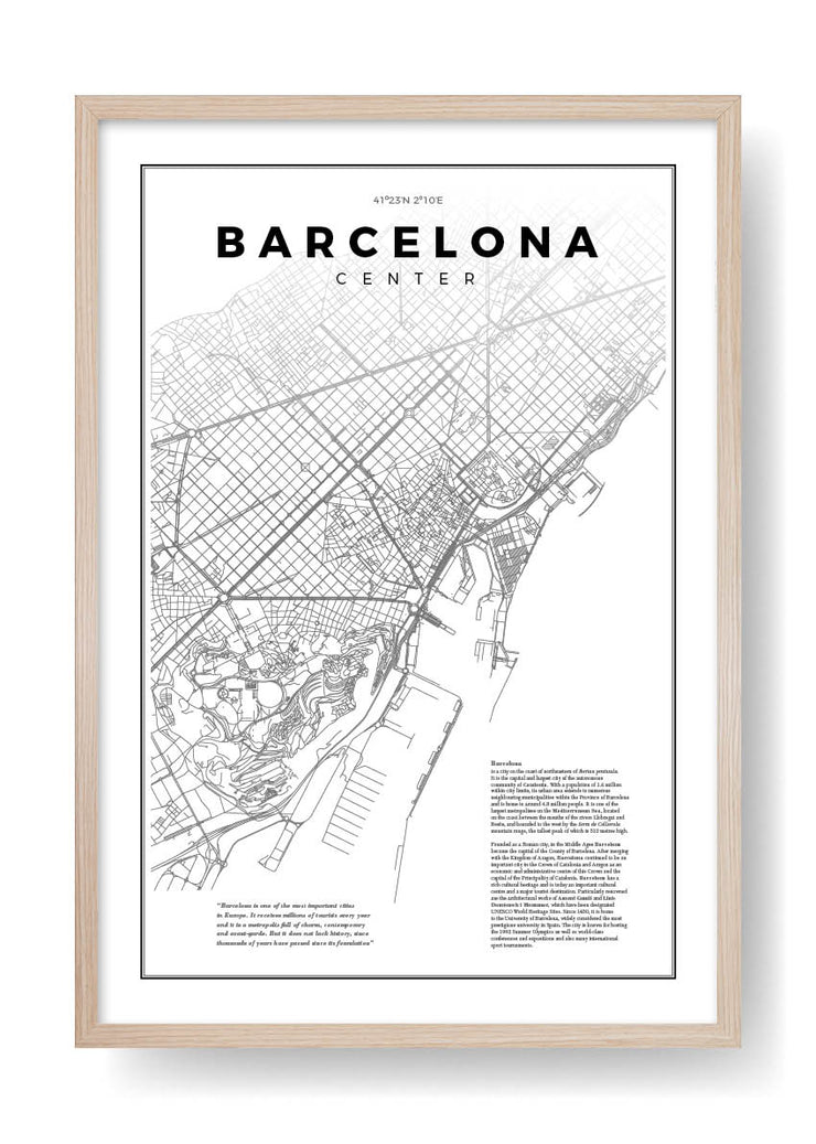 Mappa di Barcellona