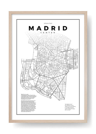 Mappa di Madrid