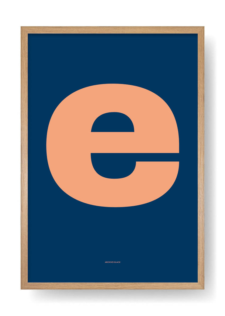 E. Design delle lettere a colori