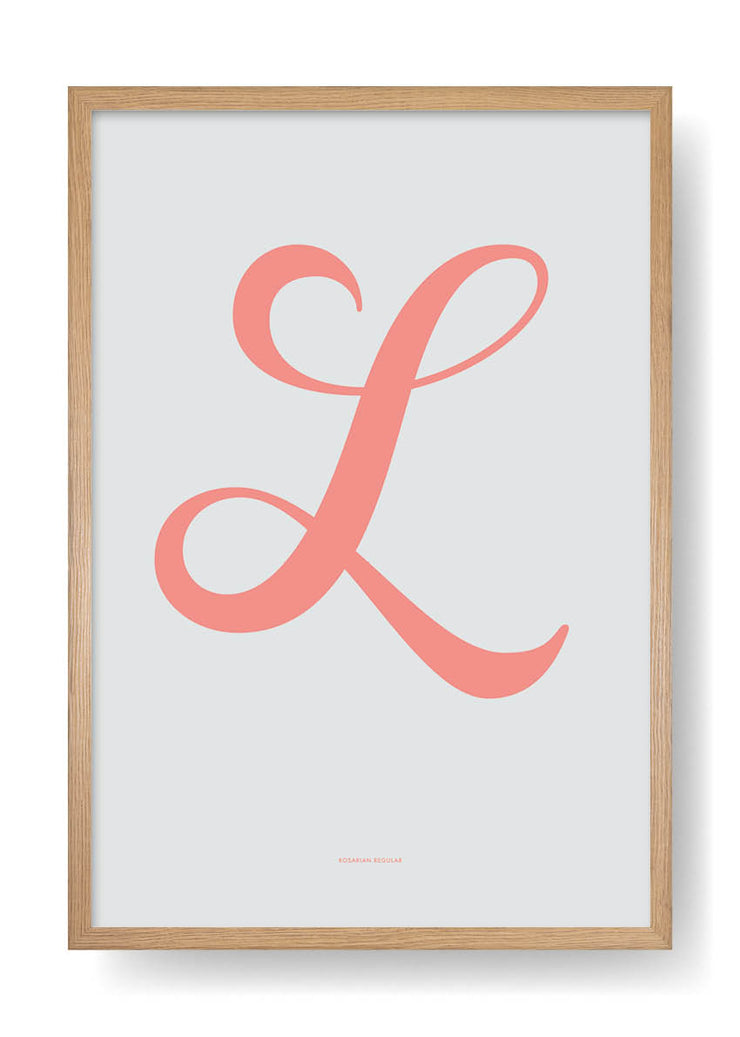 L. Design delle lettere a colori
