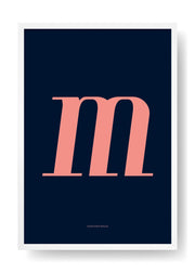 M. Design delle lettere a colori