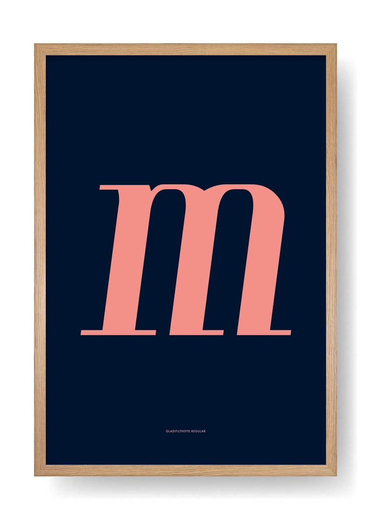 M. Design delle lettere a colori