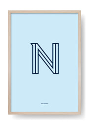 N. Design delle lettere a colori