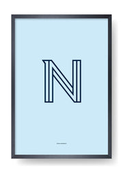 N. Design delle lettere a colori