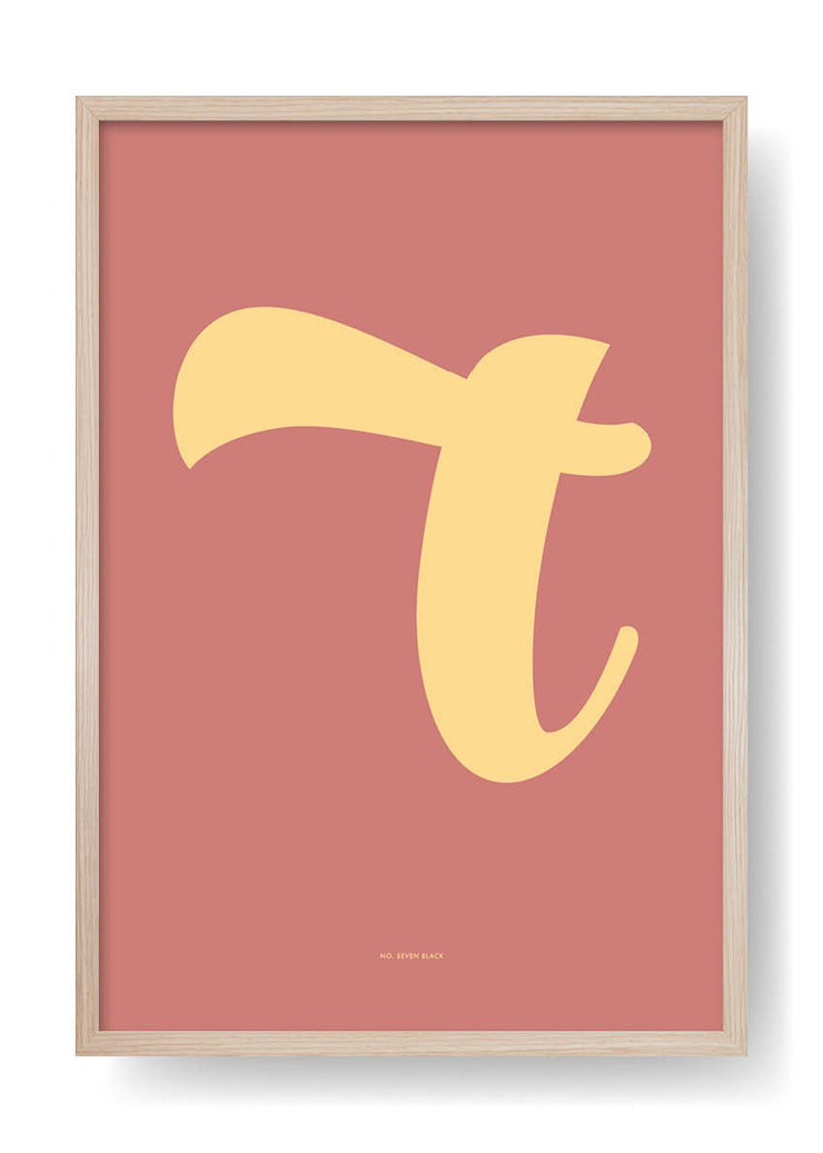 T. Design delle lettere a colori