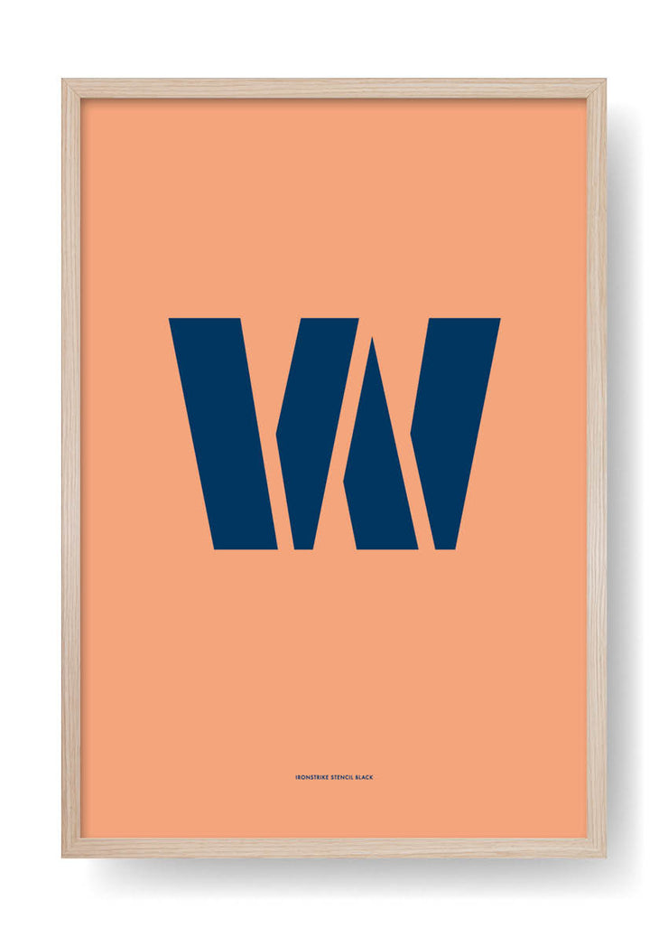 W. Design delle lettere a colori