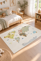 World Map Alfombra Kids
