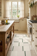 Green Tiles Alfombra