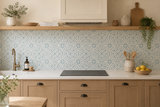 Blue Heritage Frontal Vinilo Cocina