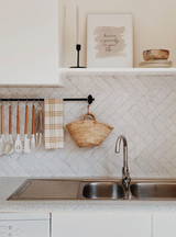 Marble Tiles - vinilo adhesivo frontal de cocina sin obras