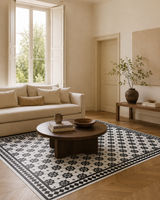 England Black Rug