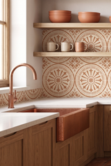 Terracotta Heritage Frontal Vinilo Cocina