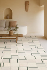 Green Tiles Alfombra