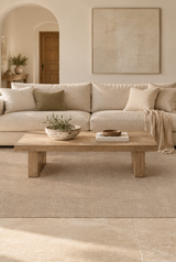 Tappeto marrone lino