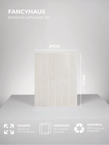 Vertical Tiles (Blanc) - 10 carreaux adhésifs 3D