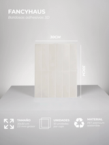 Vertical Tiles (White) - 10 Adhesive 3D Tiles