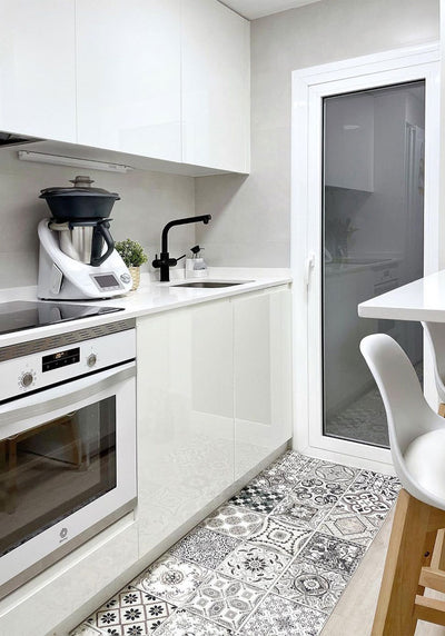 Alfombra vinílica de cocina de diseño - un toque elegante para tu espacio  culinario – Heikoa