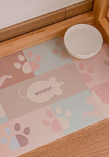 Paws Peach - Alfombrilla para gatos personalizada