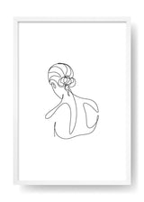Nina Abstract Face Art Poster