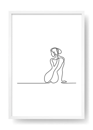 Elsa Abstract Line Art Poster