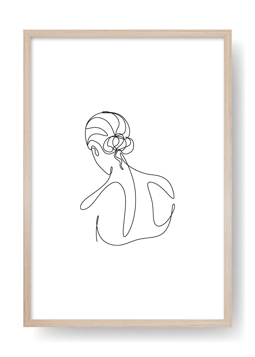 Nina Abstract Face Art Poster