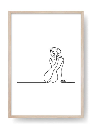 Elsa Abstract Line Art Poster