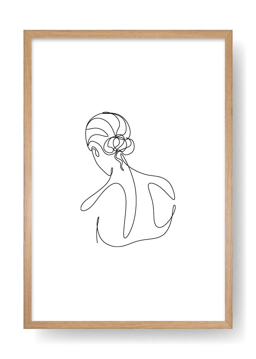 Nina Abstract Face Art Poster