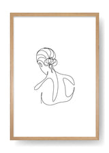 Nina Abstract Face Art Poster