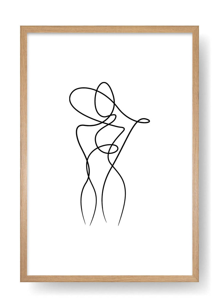 Póster Body Abstract Line Art
