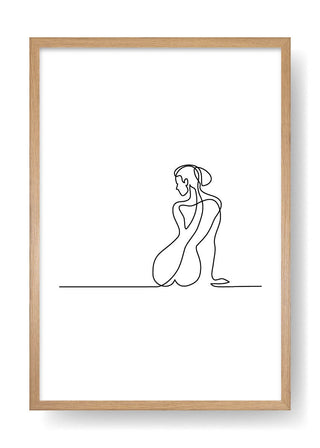 Elsa Abstract Line Art Poster