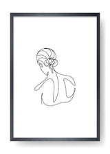 Nina Abstract Face Art Poster