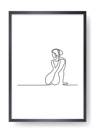 Elsa Abstract Line Art Poster