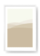 Minimal Brown Mountains Art