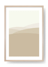 Minimal Brown Mountains Art
