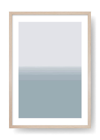 Arte minimale dell'oceano blu