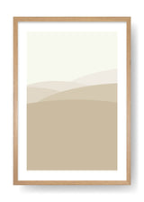 Minimal Brown Mountains Art