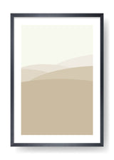 Minimal Brown Mountains Art