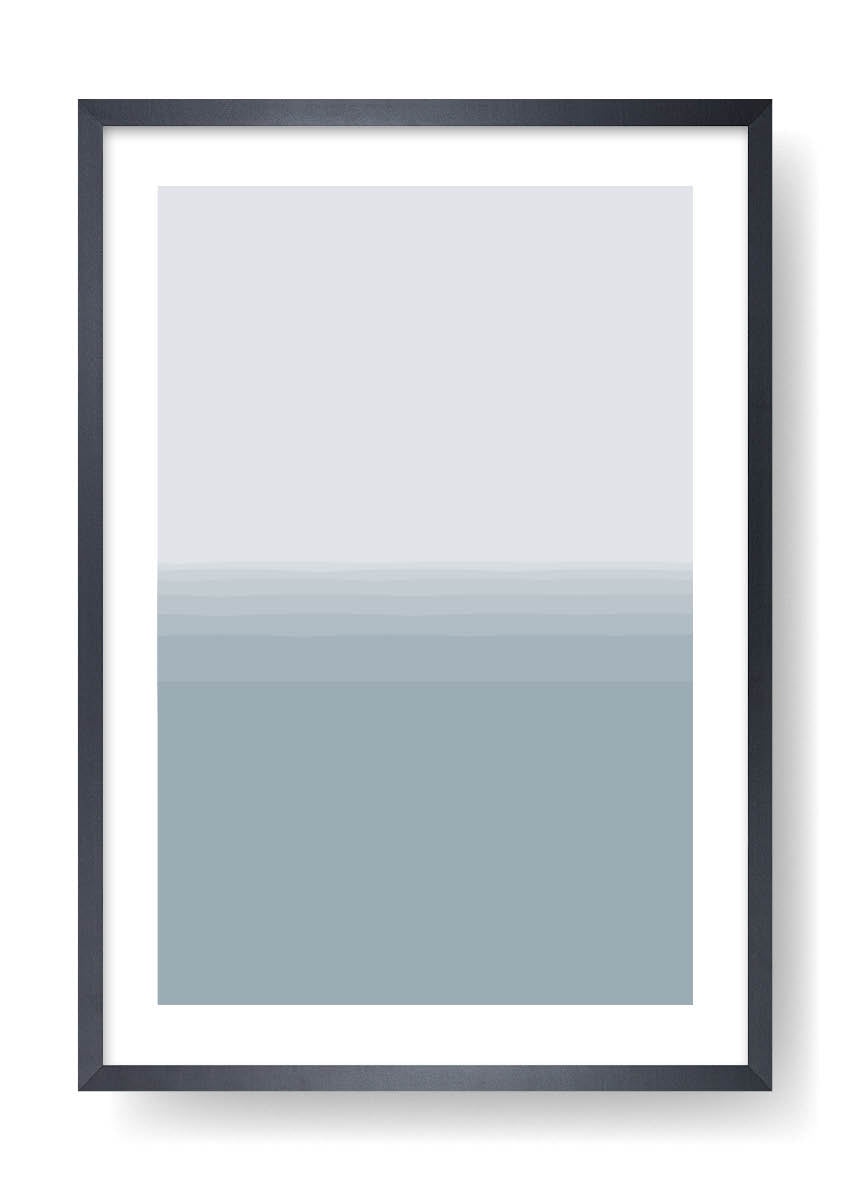 Minimal Blue Ocean Art