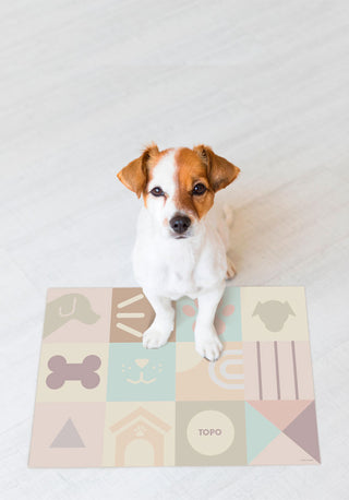 Wow Peach - Personalized Dog Mat 