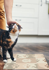 Paws Brown - Alfombrilla para gatos personalizada
