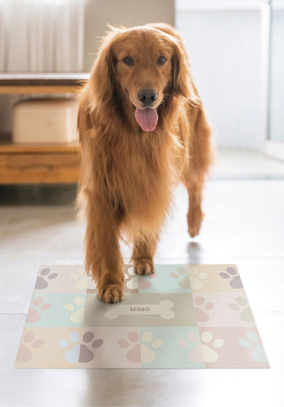 Paws Peach - Personalized Dog Mat 