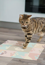 Paws Peach - Alfombrilla para gatos personalizada