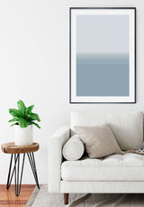 Minimal Blue Ocean Art