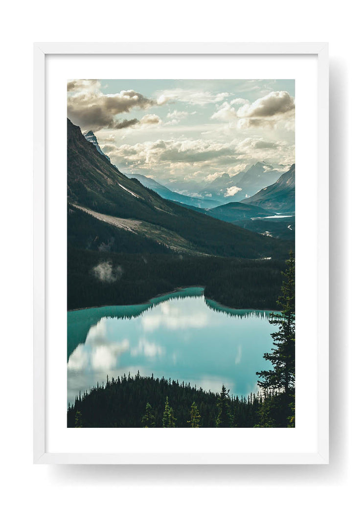 Lake and Mountains Landscape