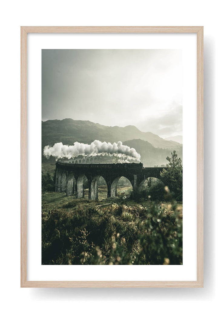 Steam Train In The Mountains