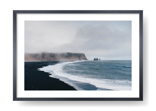 Black Beach Under The Cliffs